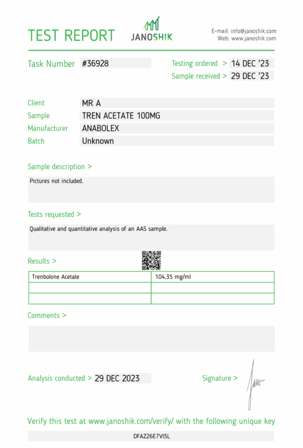 ANABOLIX - TRENBOLONE ACETATE - Image 2